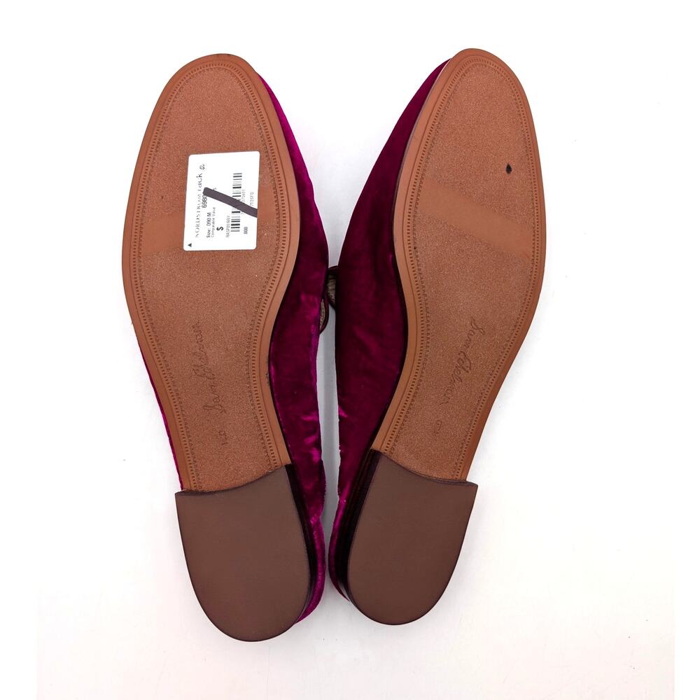 Sam Edelman Linnie Bit Mules Slip-On Women's Raspberry Velvet Size US9M EU40 - Picture 8 of 10